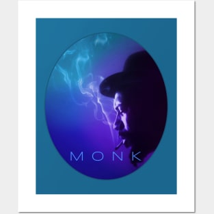 MONK in Blue Posters and Art